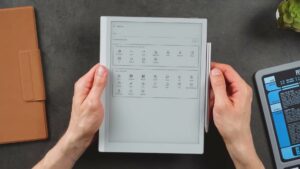 Optionsansicht des Go 10.3 Gen 2 Lumi zum Anpassen der Notizwerkzeuge.