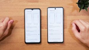 Auch links beim 5G-Modell stehen 60 Hz, 90 Hz und eine automatische Anpassung zur Wahl.