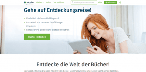 Skoobe Webseite