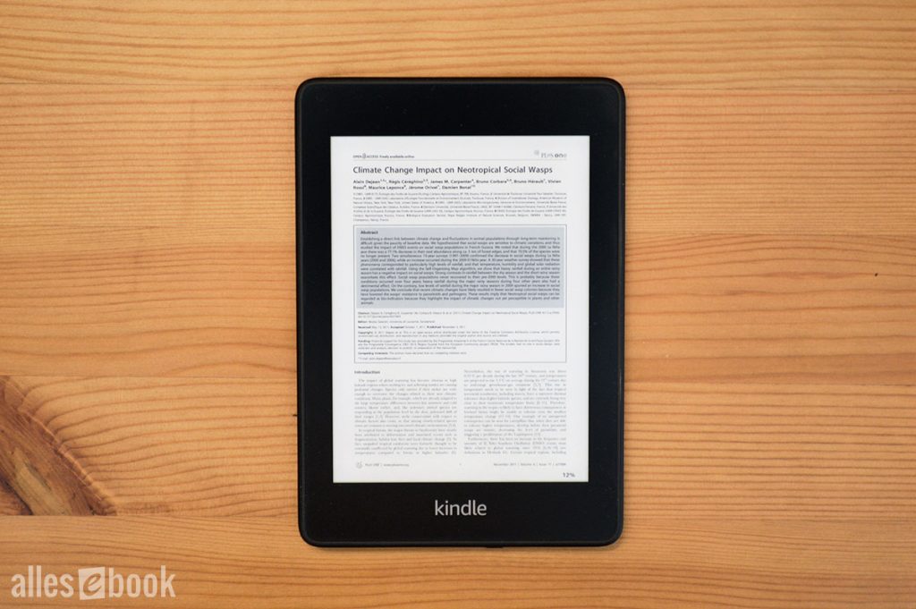 Das DIN A4 PDF-Dokument ist dank Retina-Display trotzdem ablesbar