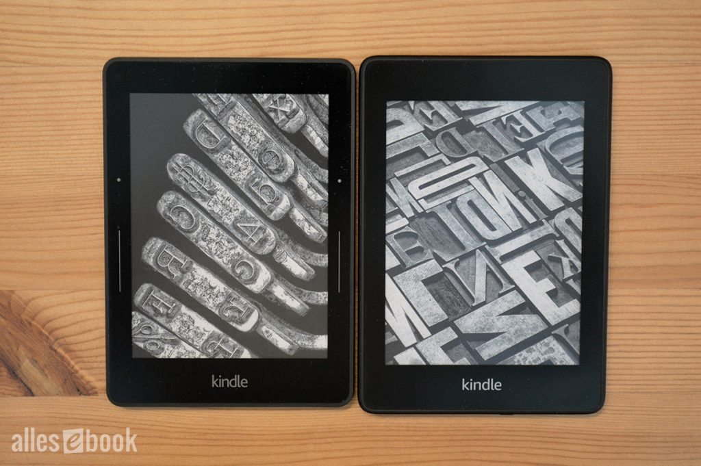 Kindle Voyage und der neue Paperwhite im Vergleich