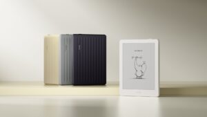 BOOX Go 6 (Gen II) in den vier Farben Plum, Stone, Shell und Custard